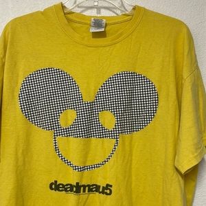 Deadmau5 t shirt yellow , large